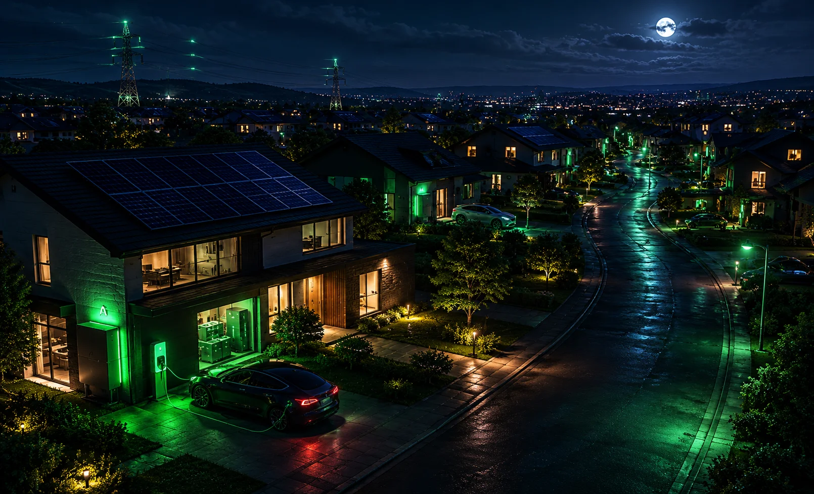 Home running automatically at night